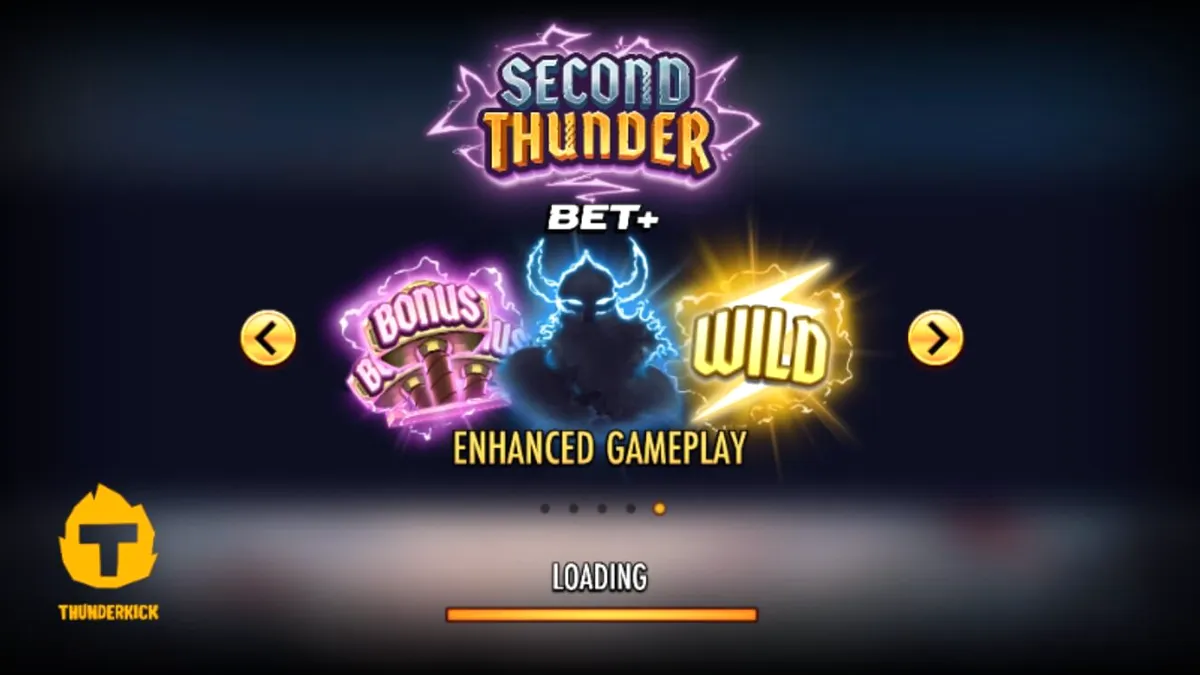 Pemandangan medan perang bersalju dalam slot Second Thunder