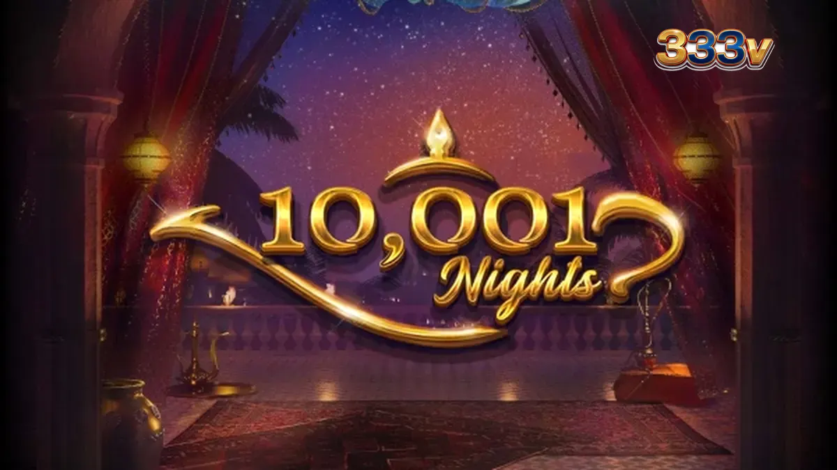 Tampilan visual slot 10,001 Nights dengan tema Timur Tengah