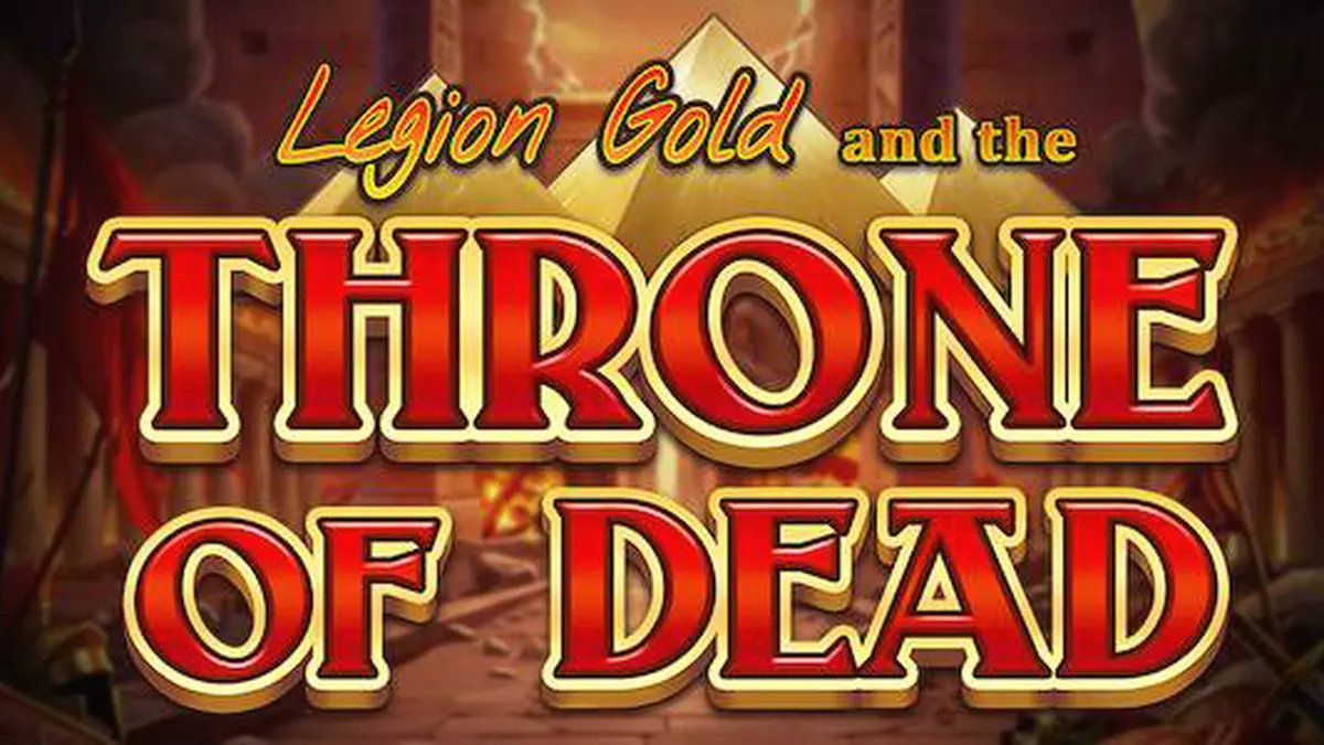 Tampilan visual Legion Gold and the Throne of Dead dengan latar belakang kuil gelap
